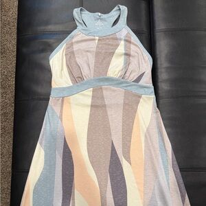 Prana Racerback Maxi Dress in Earthy Tones